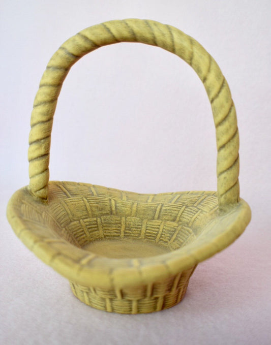 Ceramic Woven Basket for Easter and Spring Decor