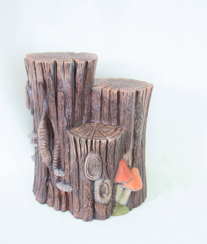 Rustic Woodland Tree Stump Display Stand