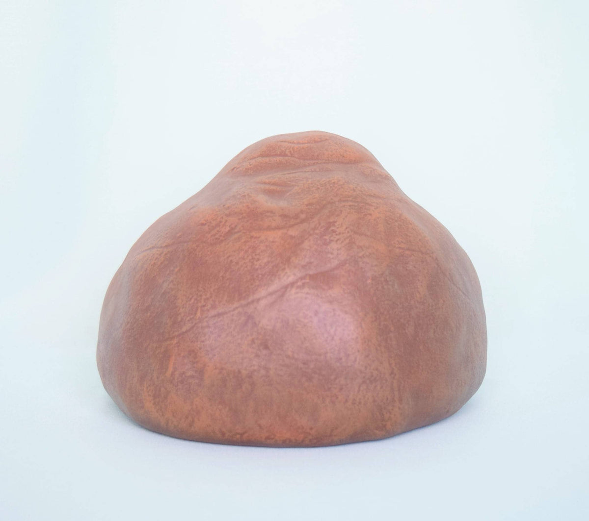 Ceramic Grinning Rock Garden Sculpture