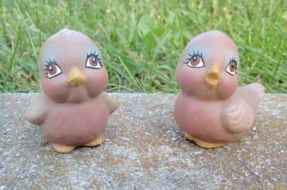 Handmade Ceramic Robin Pair Wedding Cake Topper
