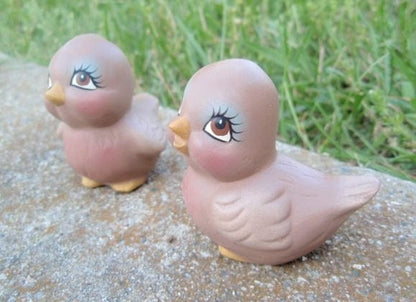 Handmade Ceramic Robin Pair Wedding Cake Topper