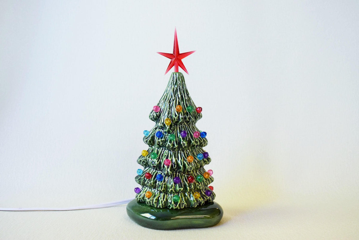 Ceramic Christmas Tree In Bisque - 5.75 Inches Tall - Diy