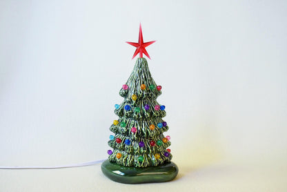 Ceramic Christmas Tree In Bisque - 5.75 Inches Tall - Diy
