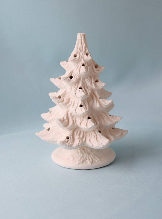 Diy Bisque Ceramic Christmas Tree | 8" | Ready To Paint