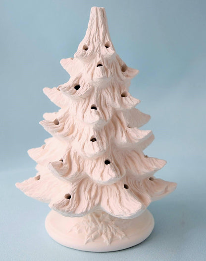 Diy Bisque Ceramic Christmas Tree | 8" | Ready To Paint