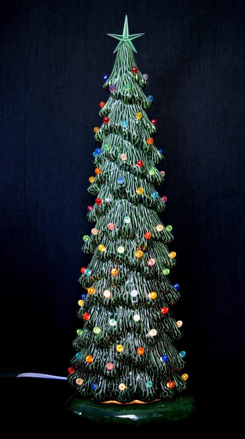 16-Inch Bisque Ceramic Christmas Tree, Ready to Paint