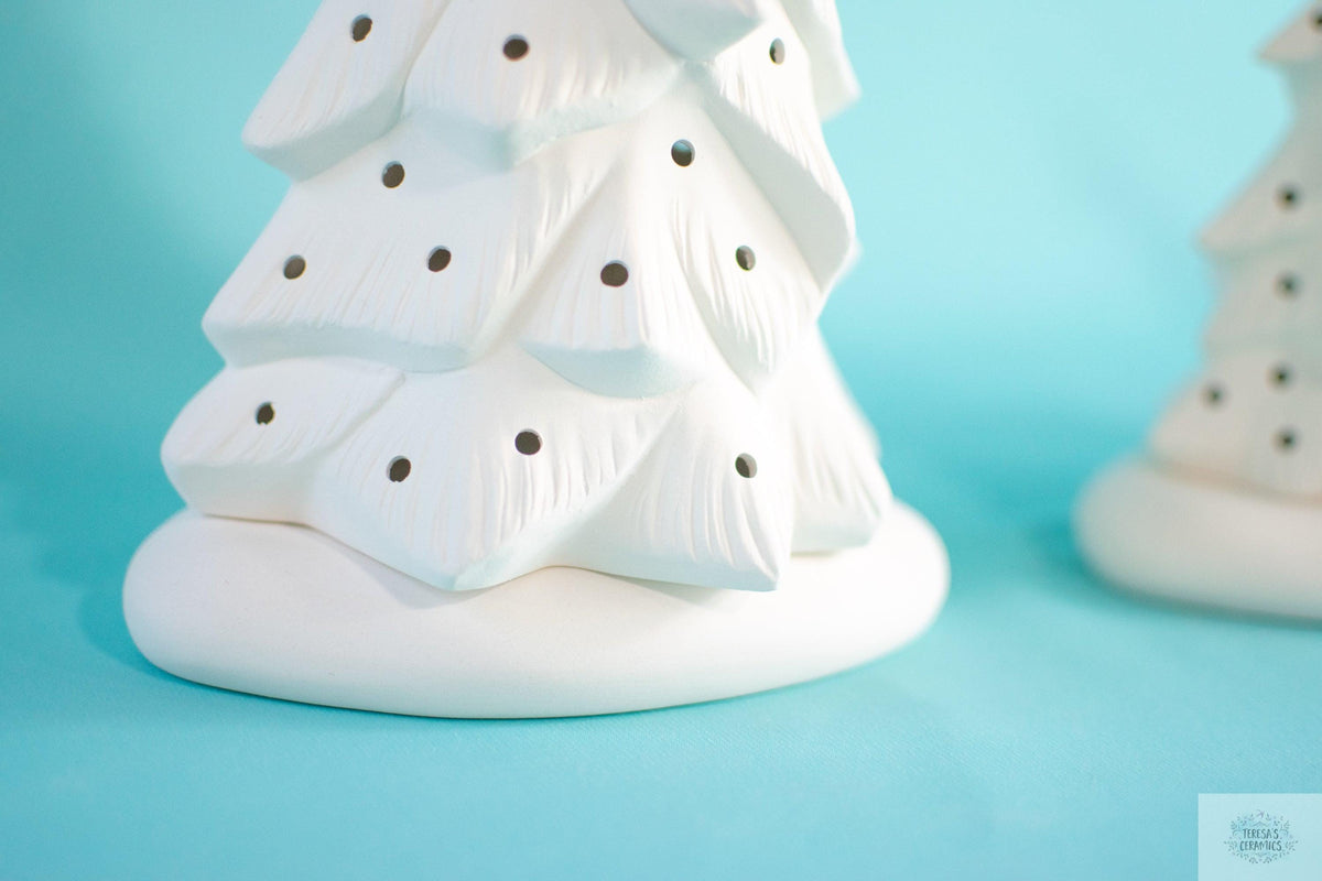 Bisque Wispy Tree | Ceramic Christmas Tree | Diy Gift Idea | Select Your Size + Style