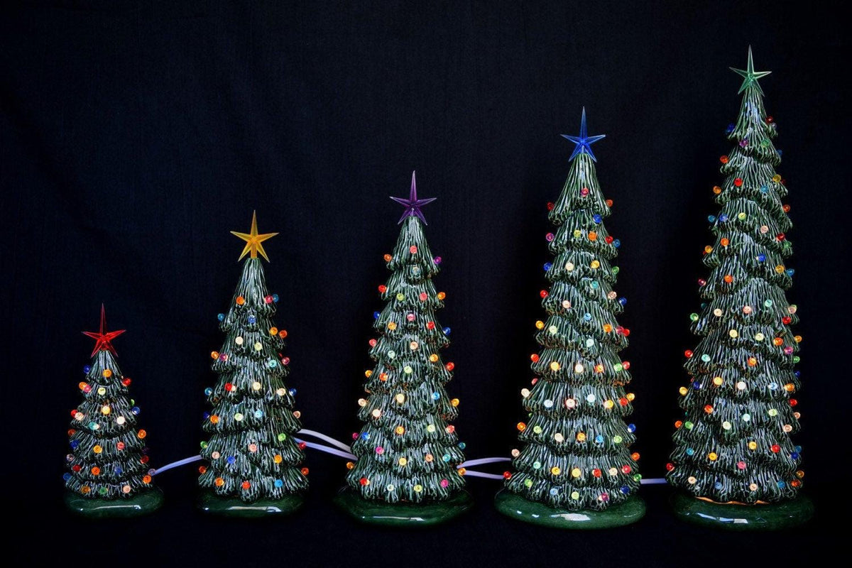 16-Inch Bisque Ceramic Christmas Tree, Ready to Paint