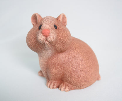 Ceramic Hamster Pair Figurines for Wedding and Garden Decor