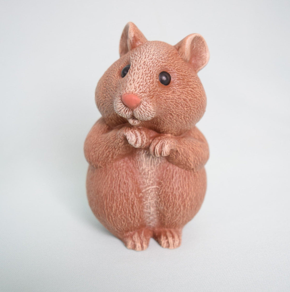 Ceramic Hamster Pair Figurines for Wedding and Garden Decor